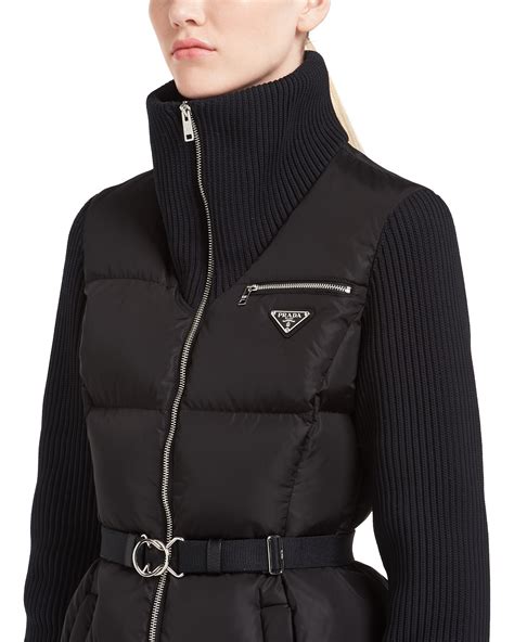 womens prada puffer coat|prada puffer coat women's.